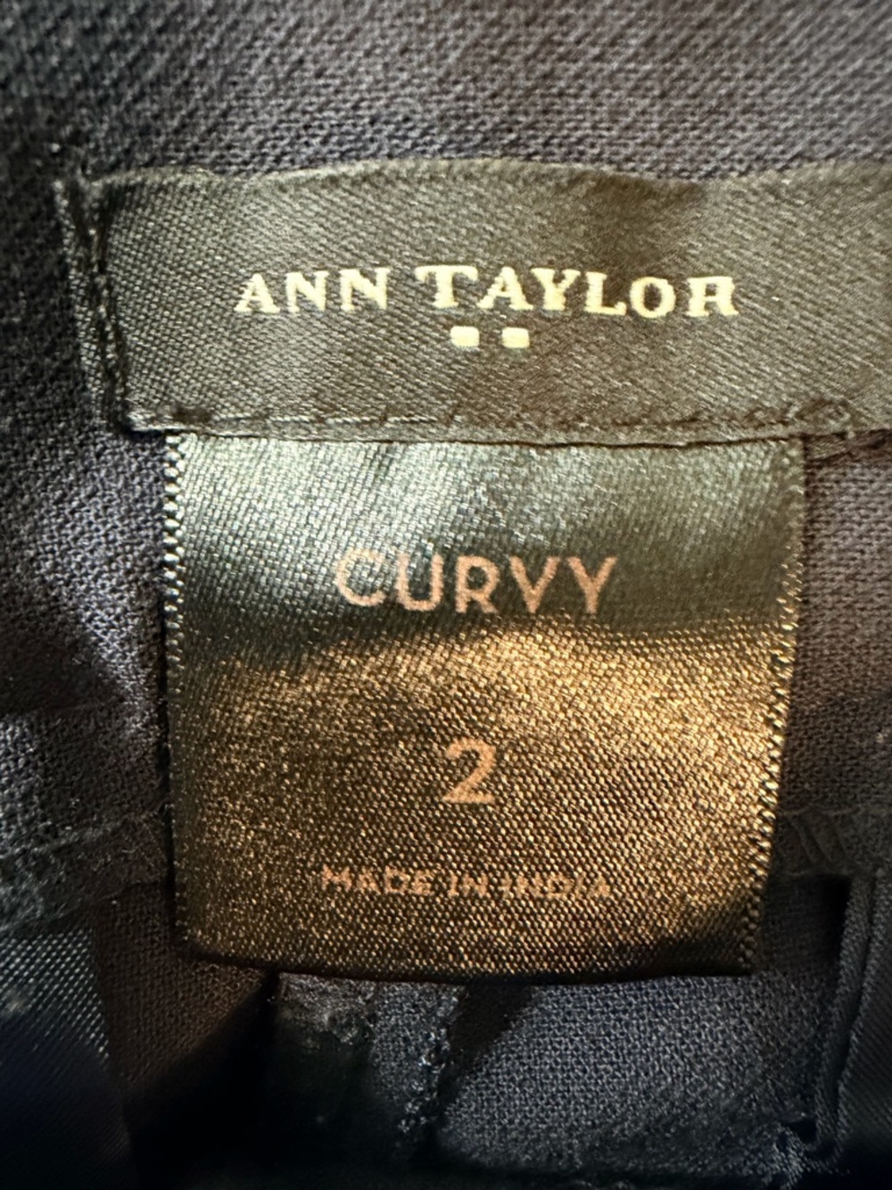Ann Taylor Navy Curvy Trousers - Picture 7 of 8